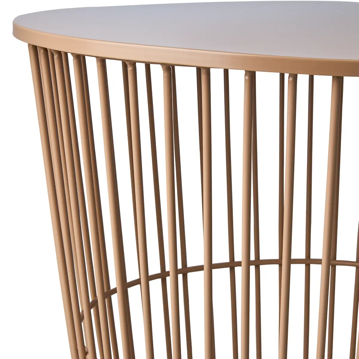 MARSTRAND Sofatisch/Korb Pfirsichfarben Ø 40 x H 45 cm