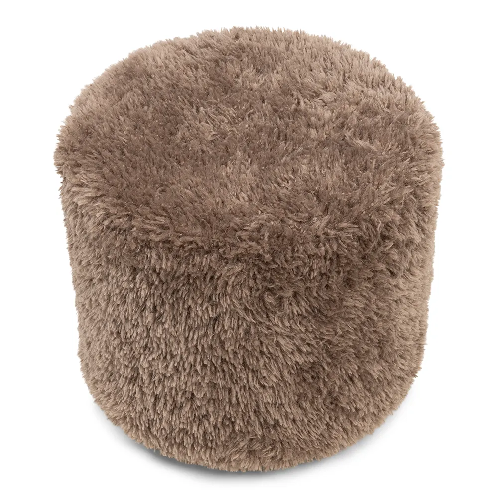 Fußhocker Bowery Raccoon Taupe
