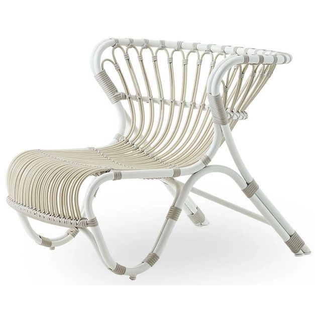 Fox Sessel Künstliches Rattan Weiß