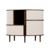 Audacious Highboard Schrank Dunkle Eiche/White Sands