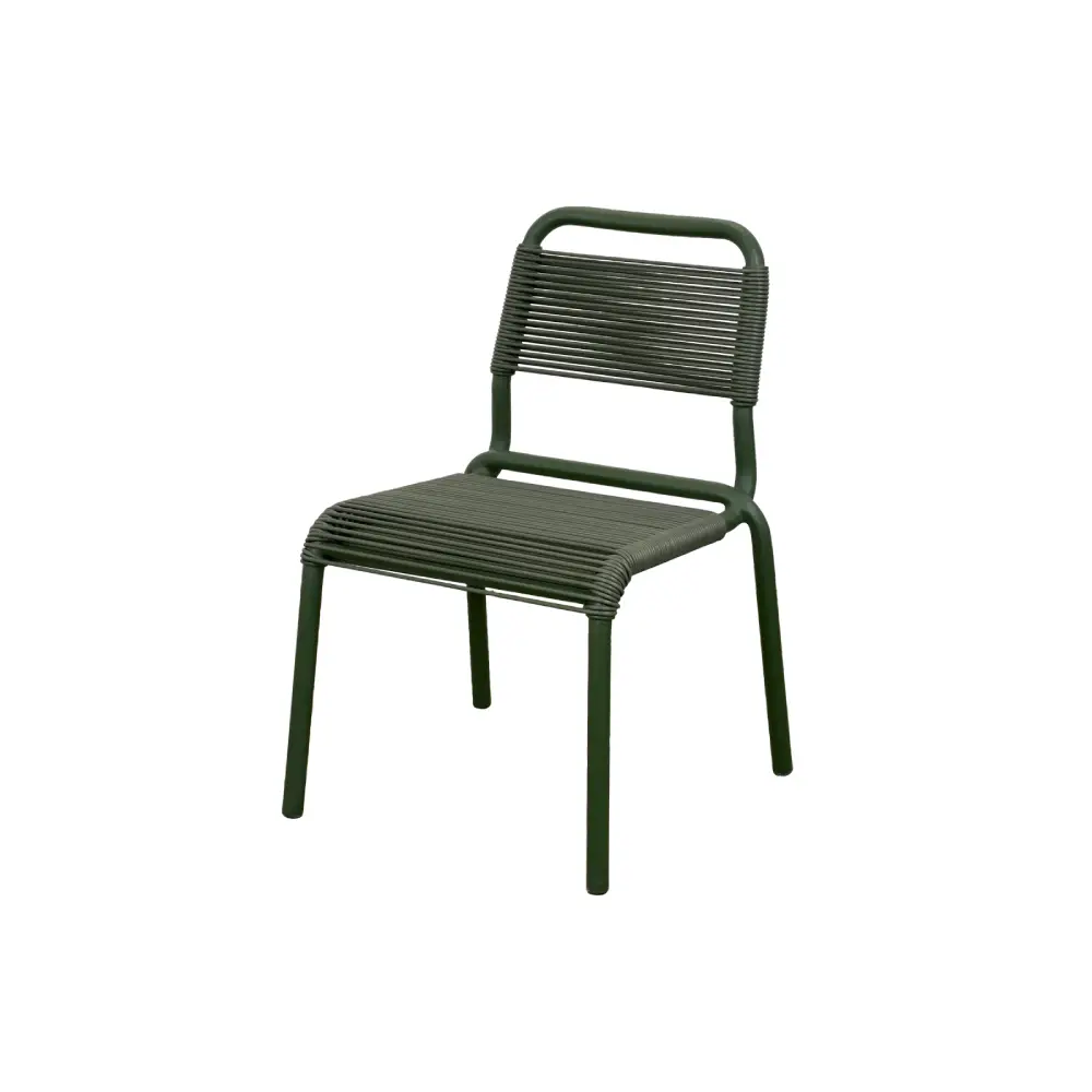 Al Dente stuhl, stapelbar m/dark green Weave Dark green