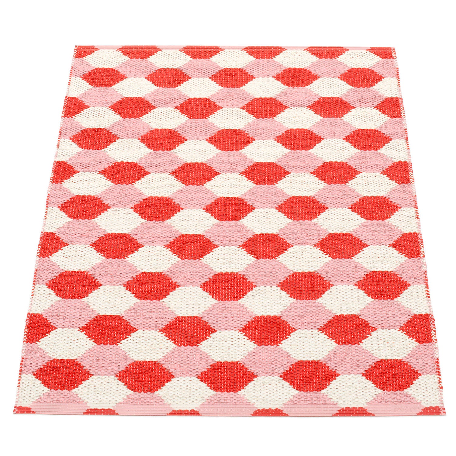Dana Teppich 70x100 cm coral red / piglet / vanilla