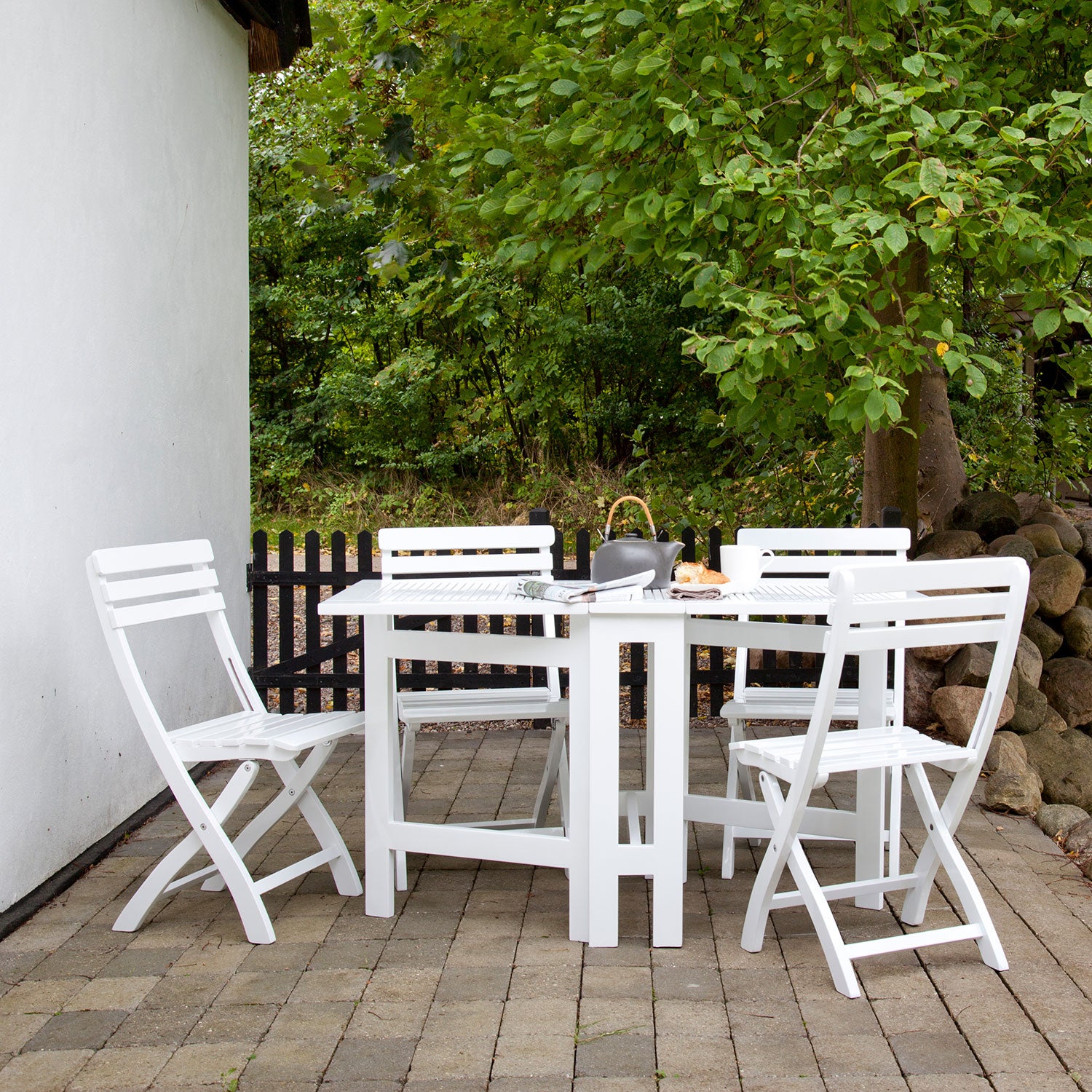 Clarish Klappstuhl weiß