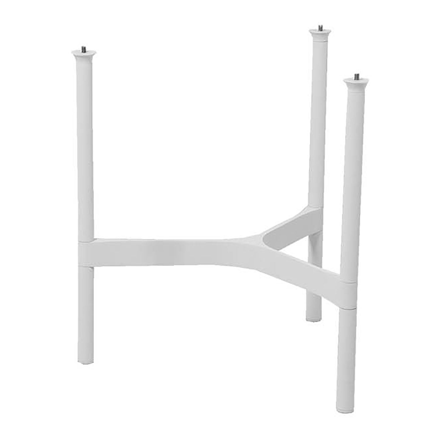Twist kleiner Couchtisch Fuß Hellgrau Aluminium