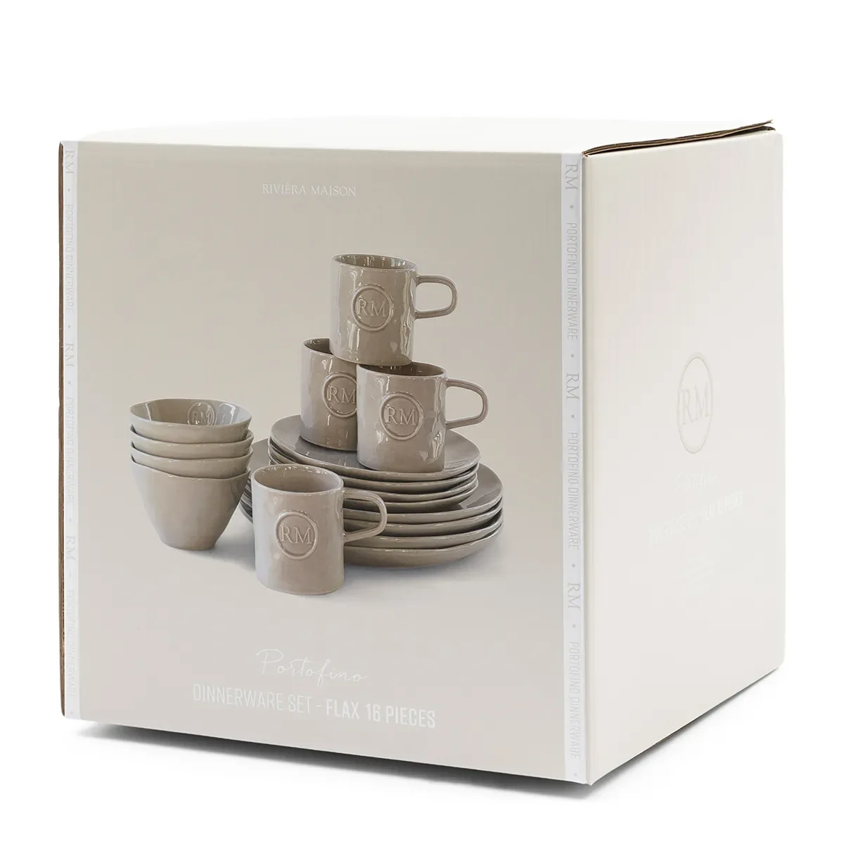 Geschirrset Portofino 16-teilig Flax