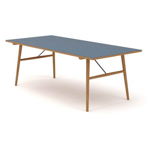 Hekla Tisch 208x95cm Eiche blau geölt