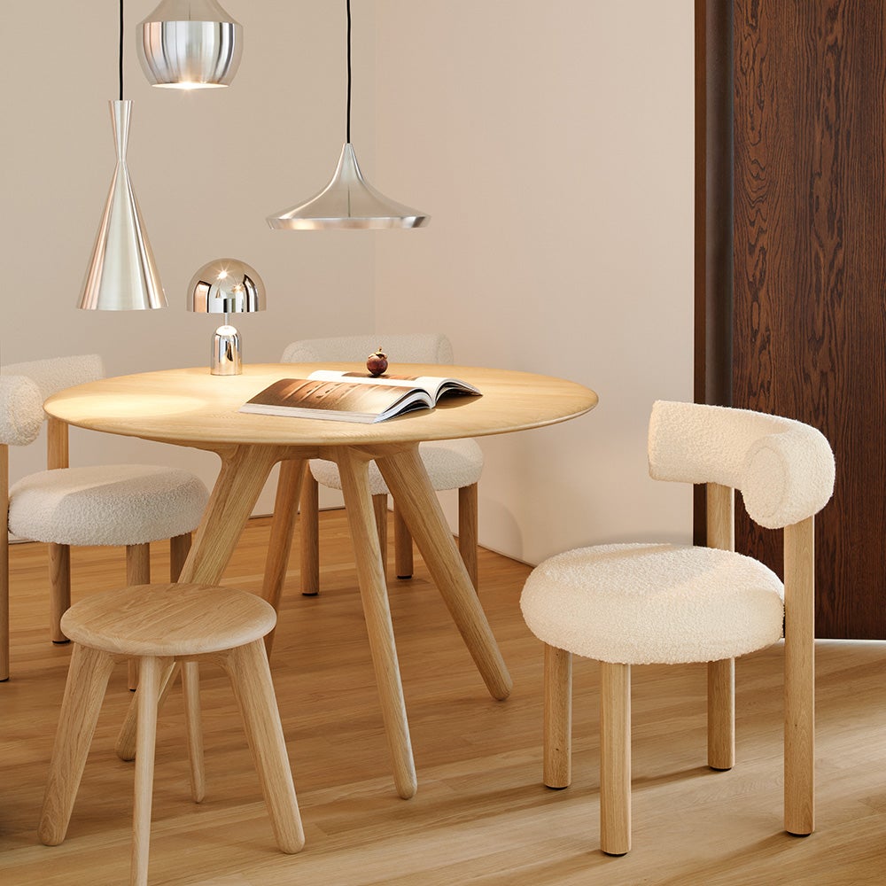  Platte runder Tisch 120cm natur