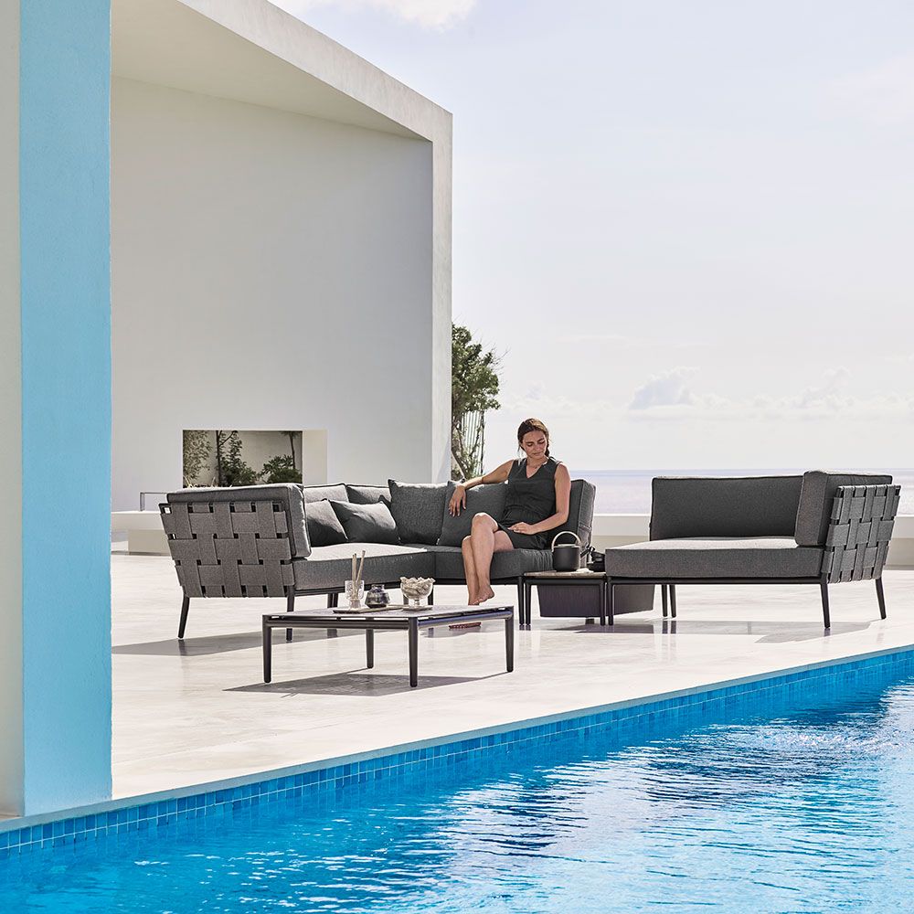 Conic Box Tisch Grau