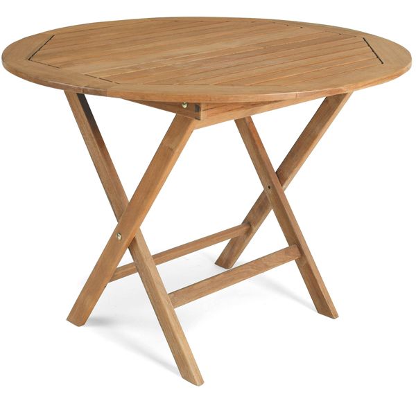 Turin Esstisch 100 cm Teakholz