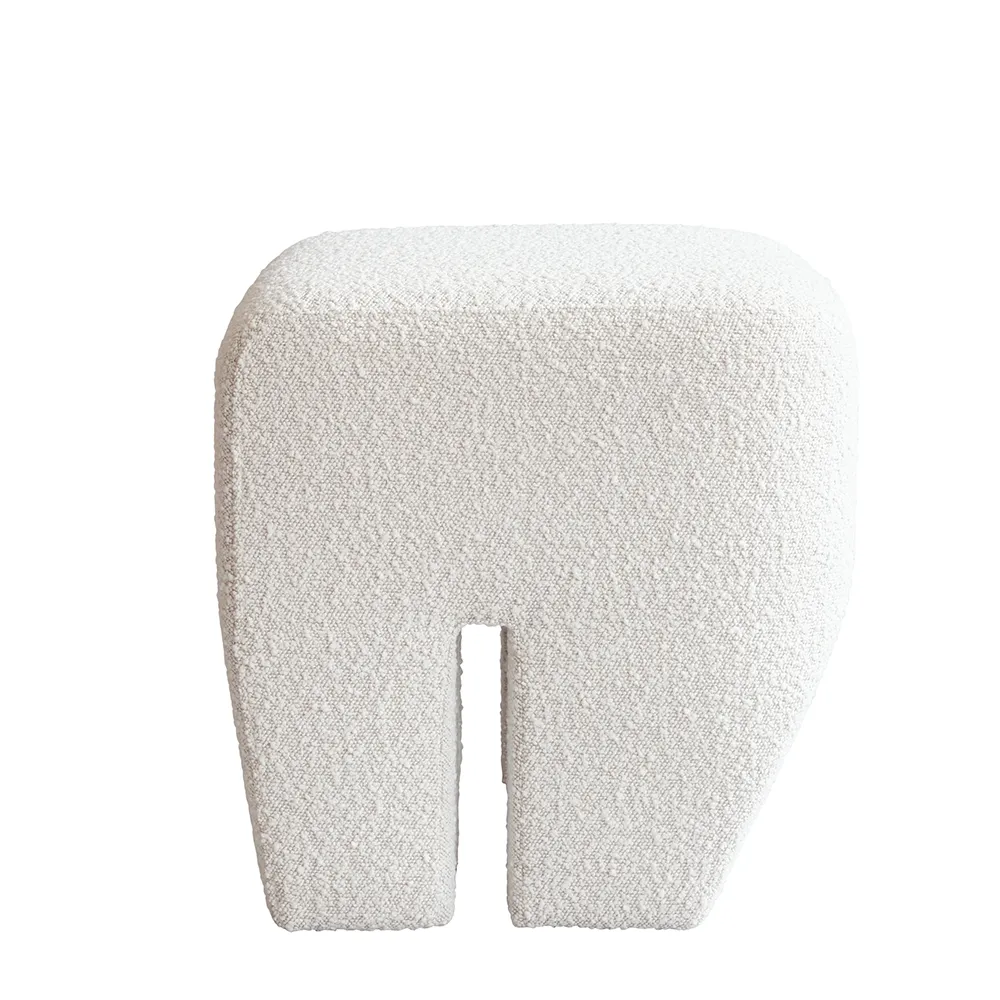 Sculpt Hocker – Cremeweiß