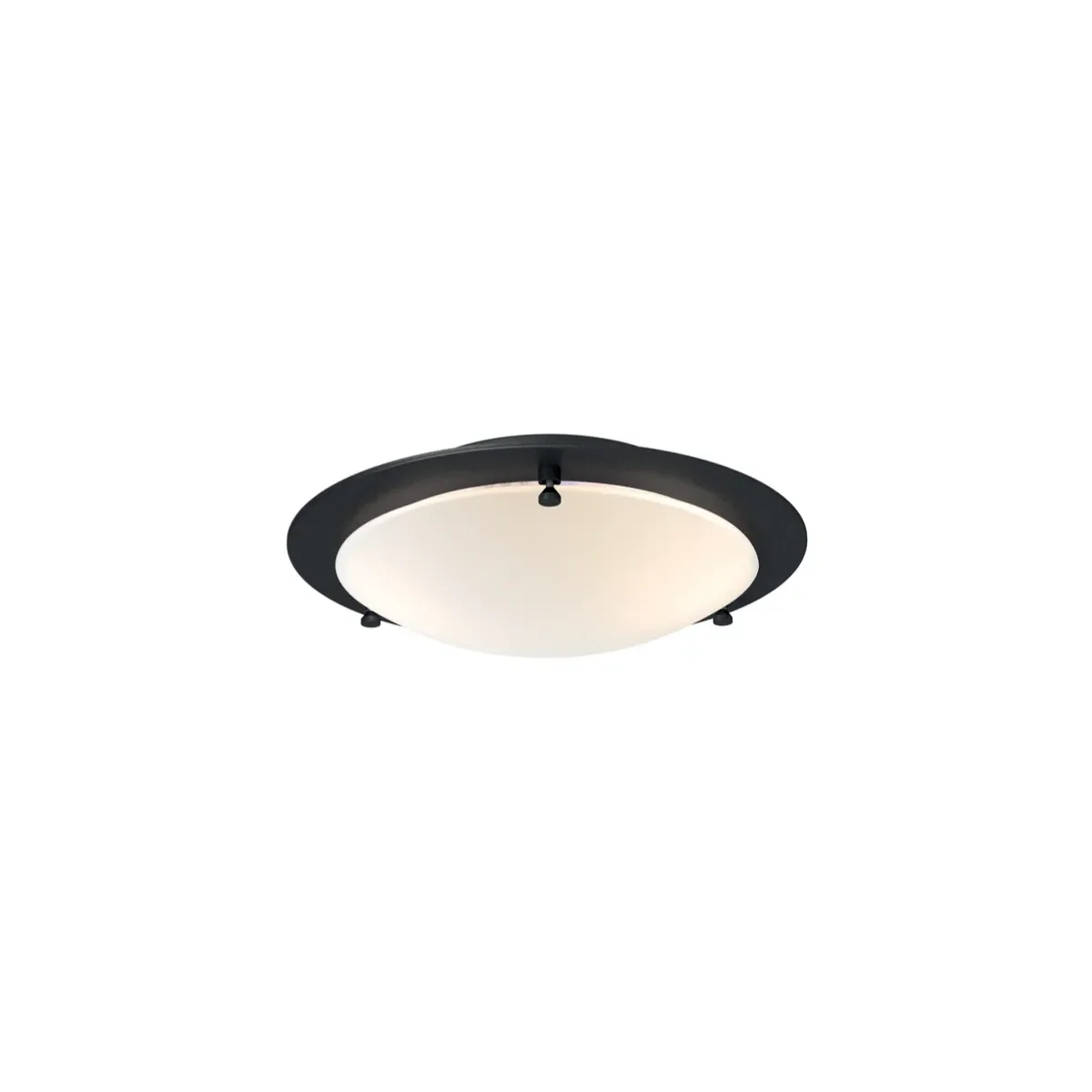 Cirklo Deckenleuchte Ø30 cm Metall/Glas strukturschwarz