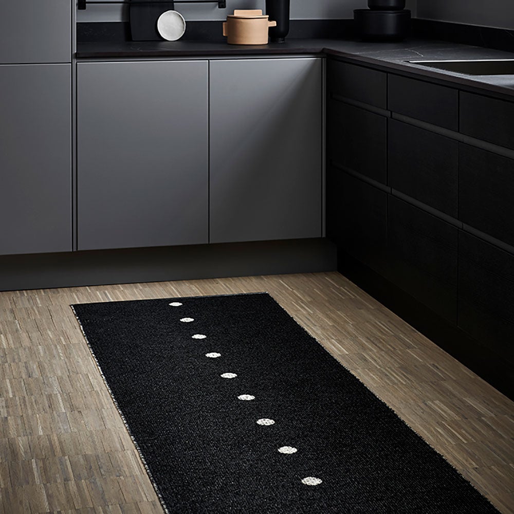 Peg Teppich 70x200 cm black / linen