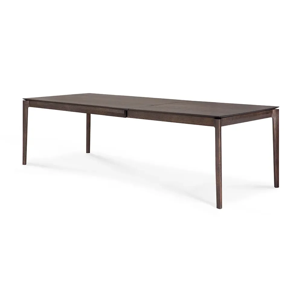 Bok Esstisch 100x180-280 cm Eiche braun lackiert