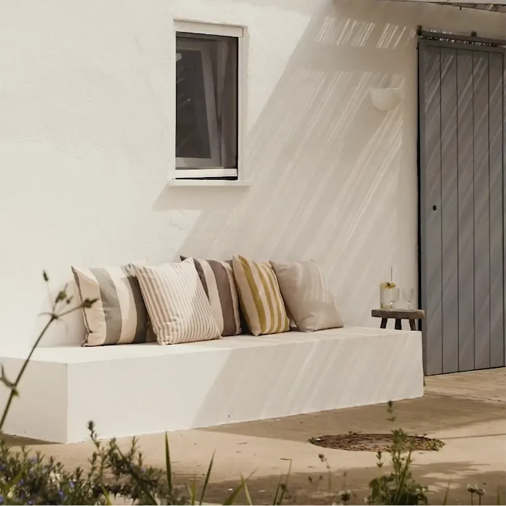 Strand Zierkissen Carob Brown/Parchment