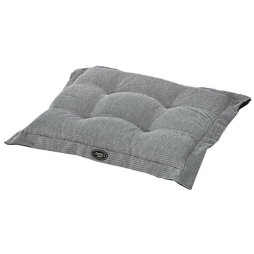 Canyon Sitzkissen dick 42x45 cm strukturiert dralon Titanium grau