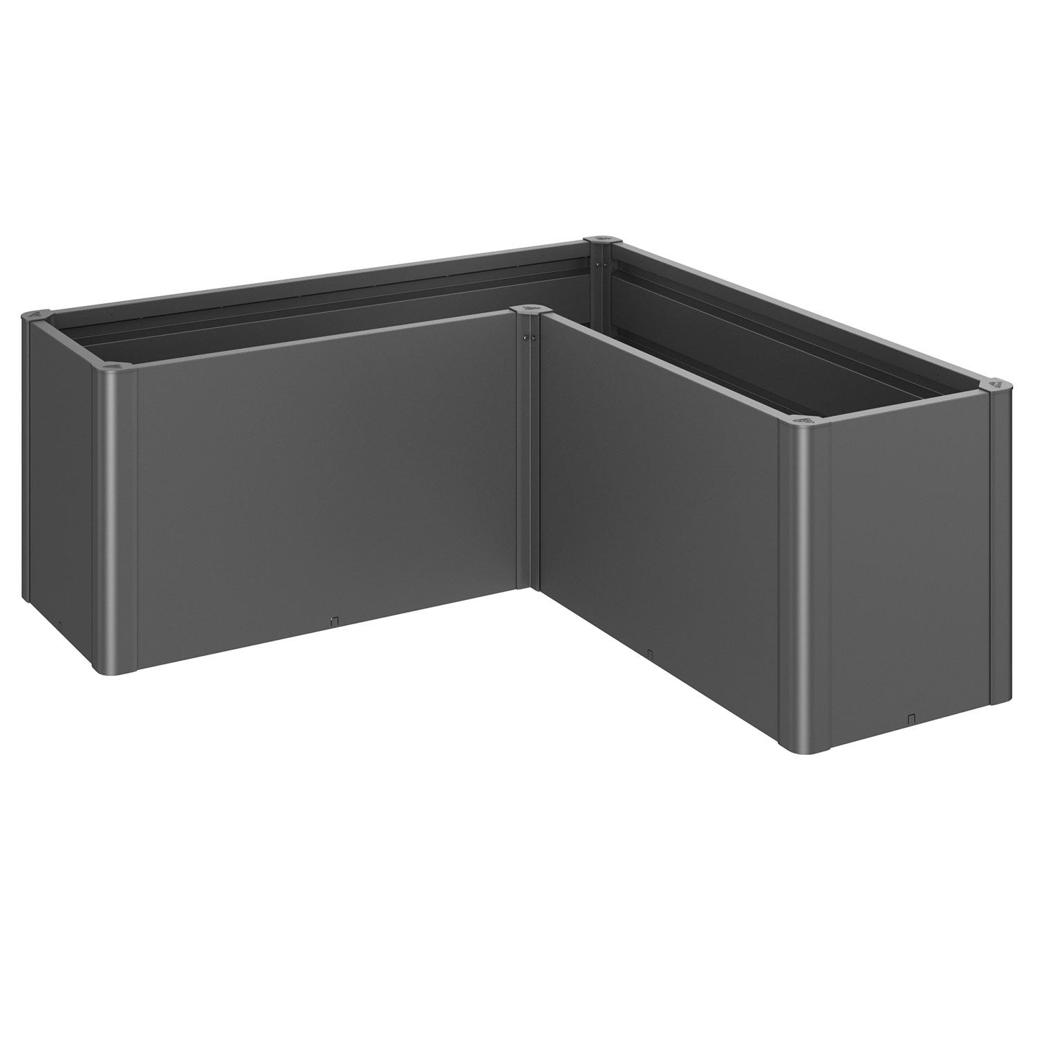 Belvedere Pflanzbeet midi Größe l150 metallic dunkelgrau Biohort