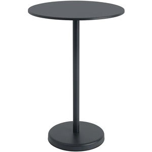 Linear Steel Stehtisch Ø70 cm Anthracite Black 