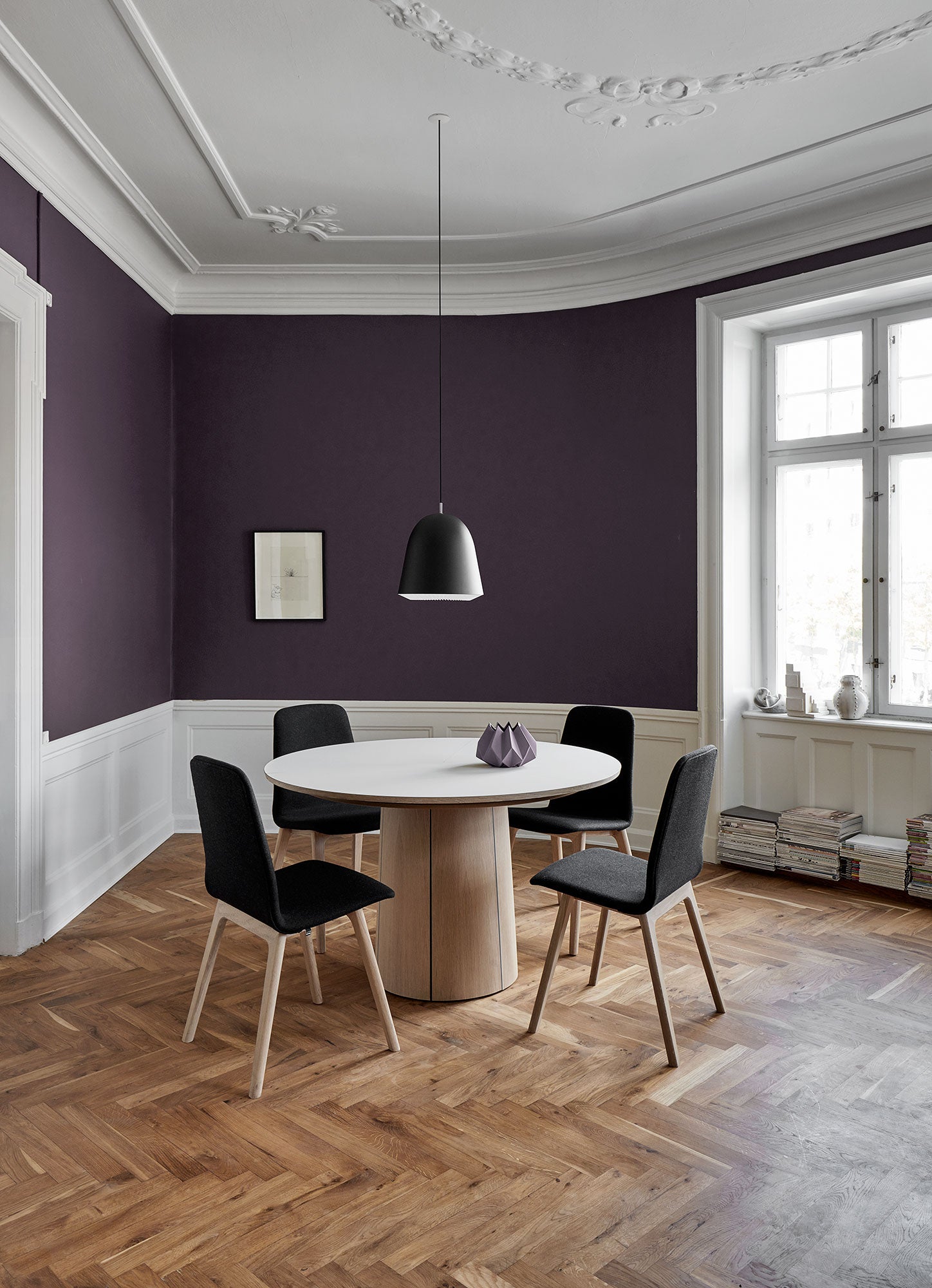 Sm33 Tisch Eiche Schwarz Lackiert