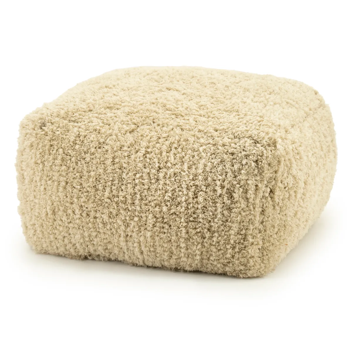 Fez Pouf 60x60x35 cm Polyester natur