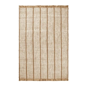 Athens Handgewebter Juteteppich 200x300 cm - Natural/Off-white