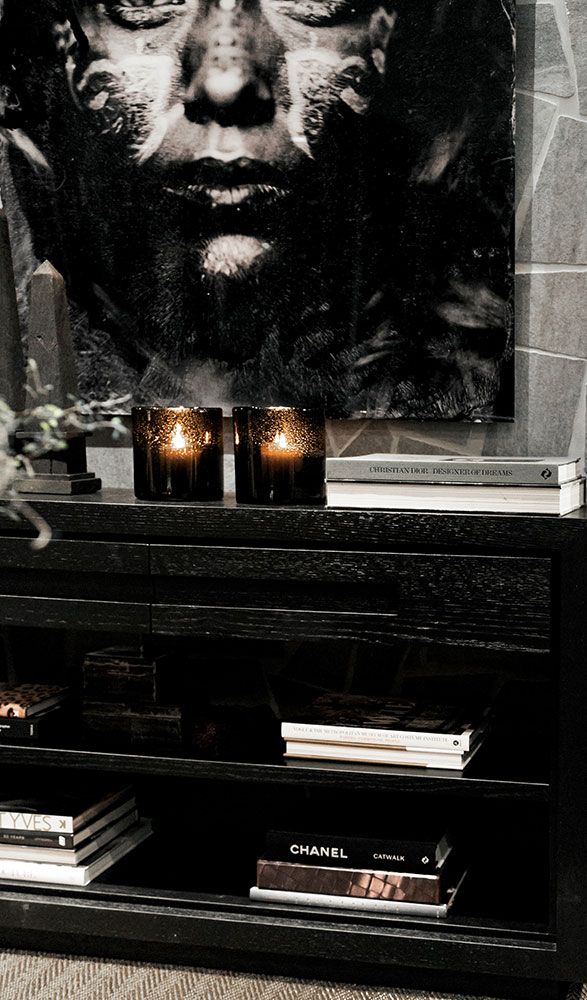 Hunter Konsolentisch M Schubladen Schwarz