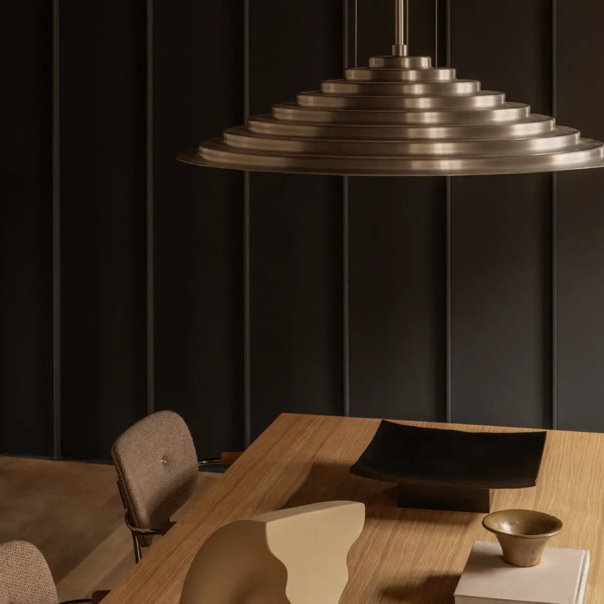 Chancery Deckenleuchte Gebürstetes Aluminium Ø75 cm