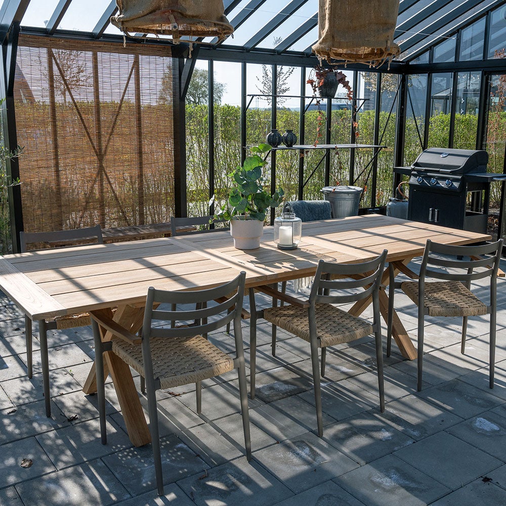 Sandby Armlehnstuhl teak Taupe