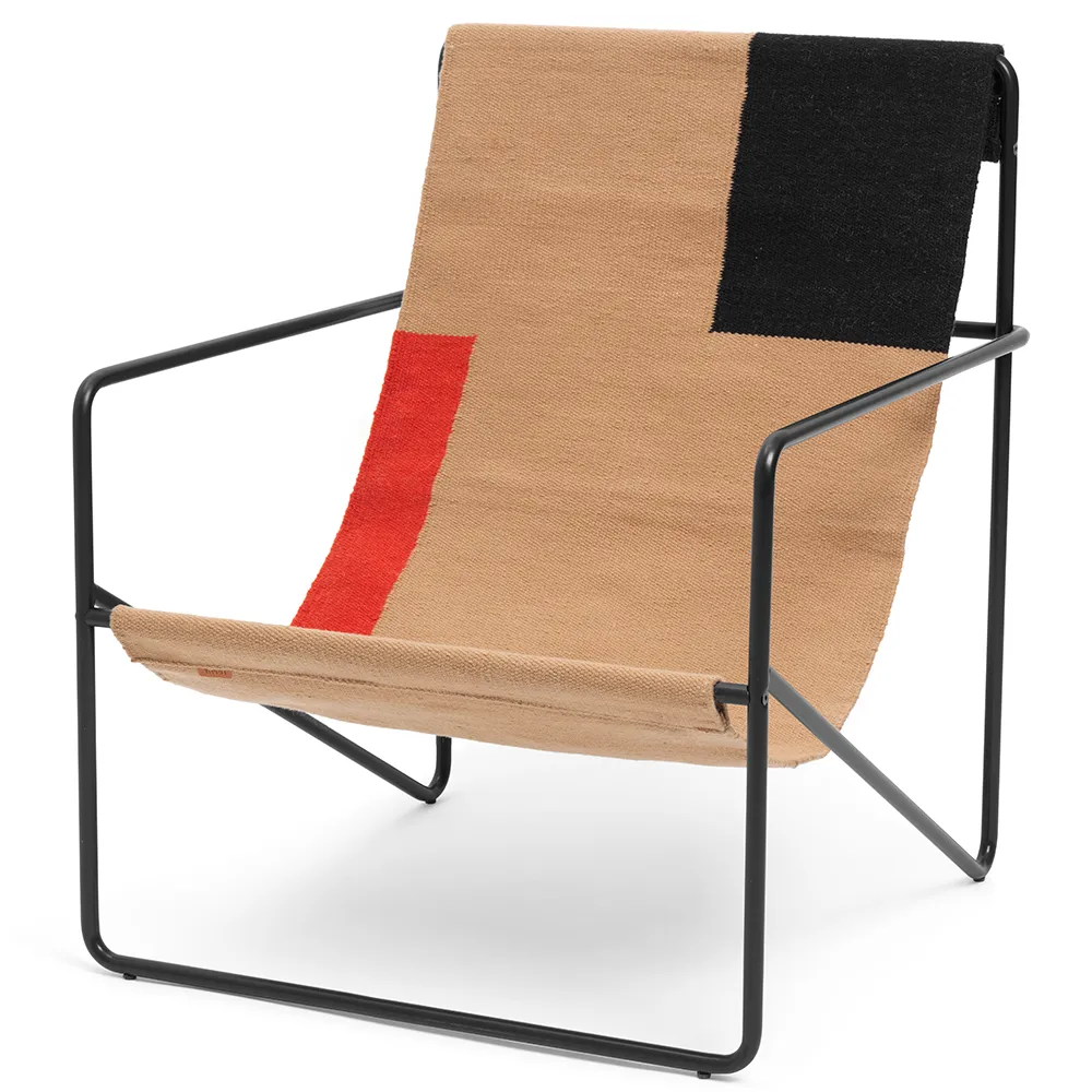 Desert Lounge Sessel Black/Block