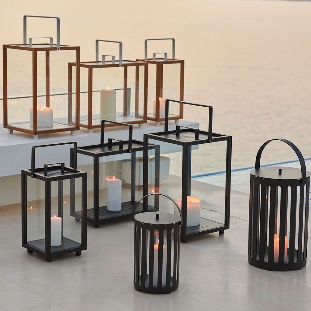  Lighthouse Laterne groß Lava Grau