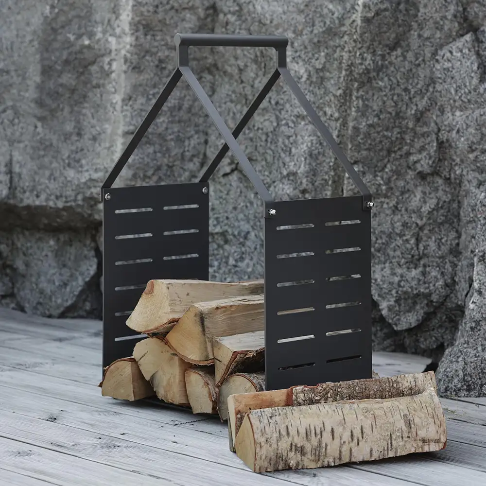 Belfort Holzkorb schwarz