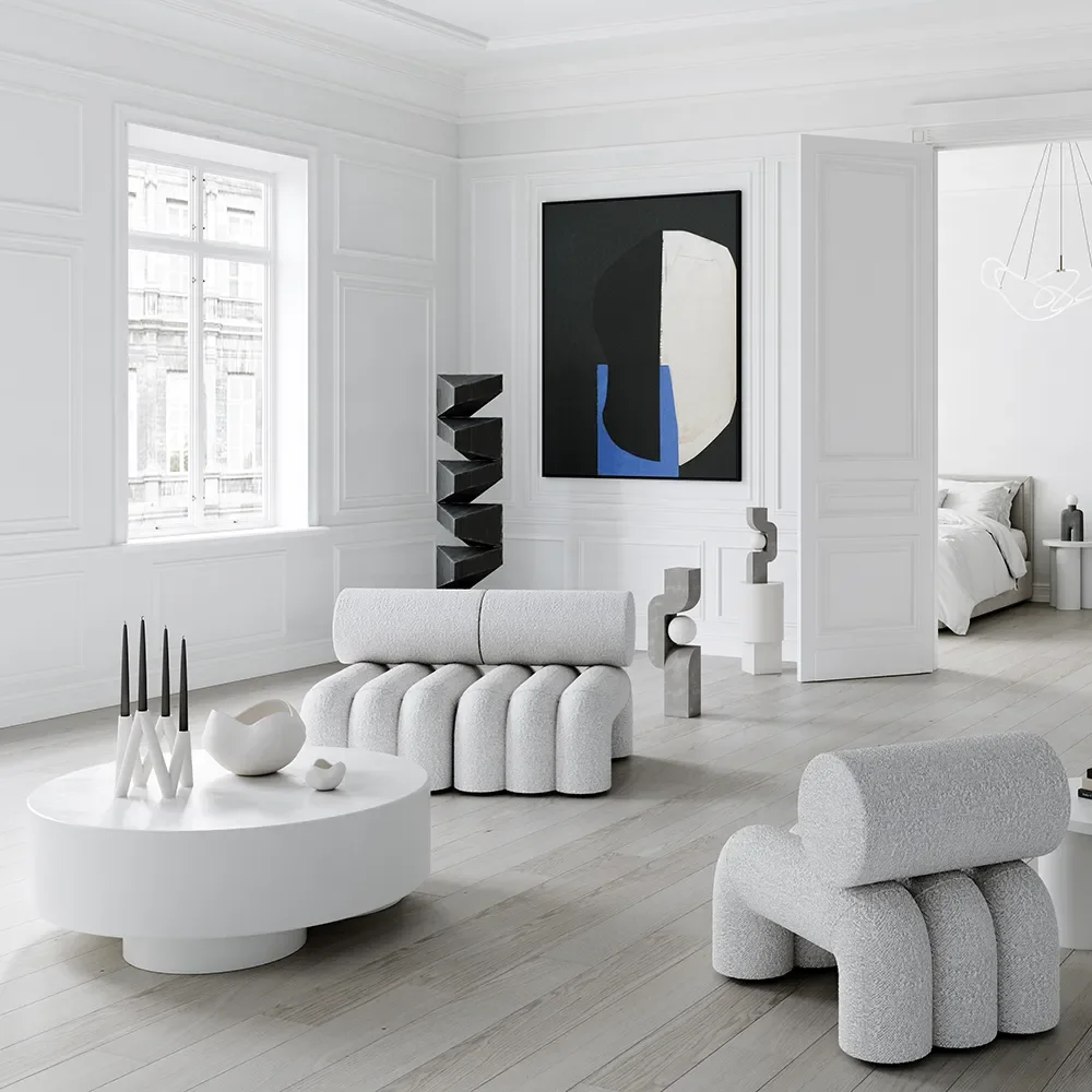 Big Foot Soffbord Stort - Knochenweiß