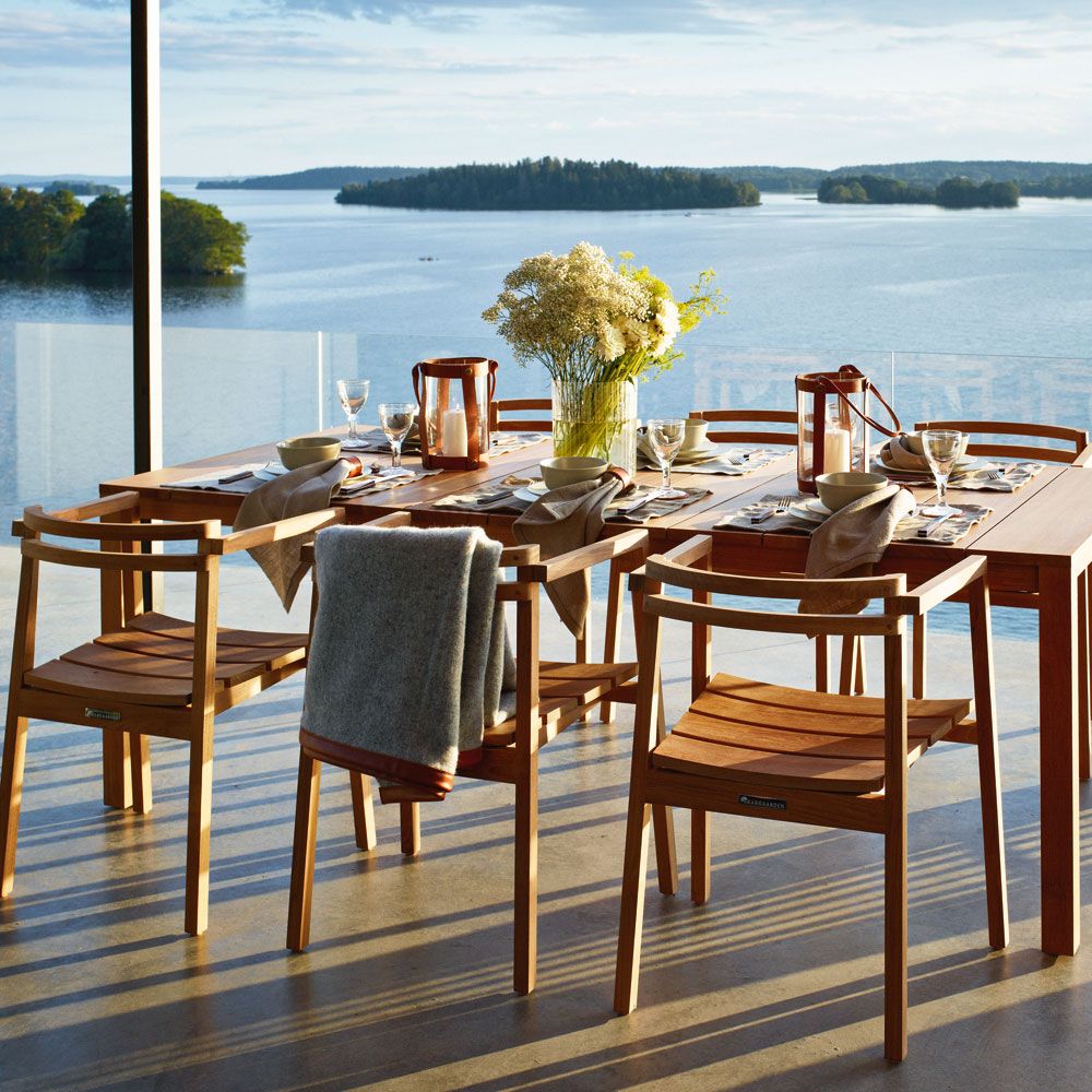 Oxnö Esstisch 100X220-300 cm Teak