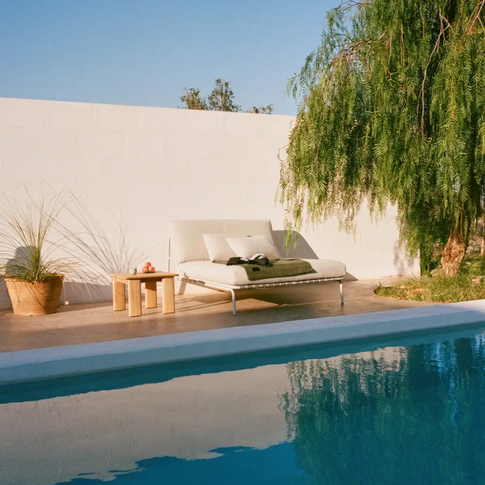 Sofatisch Teak 55x55 Assemble