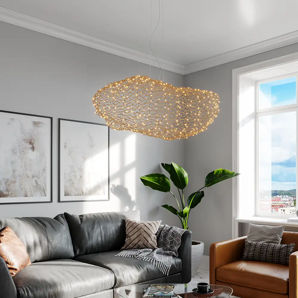 Hayden Deckenleuchte L115cm Gold