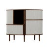 Audacious Highboard Schrank Dunkle Eiche/Sterling