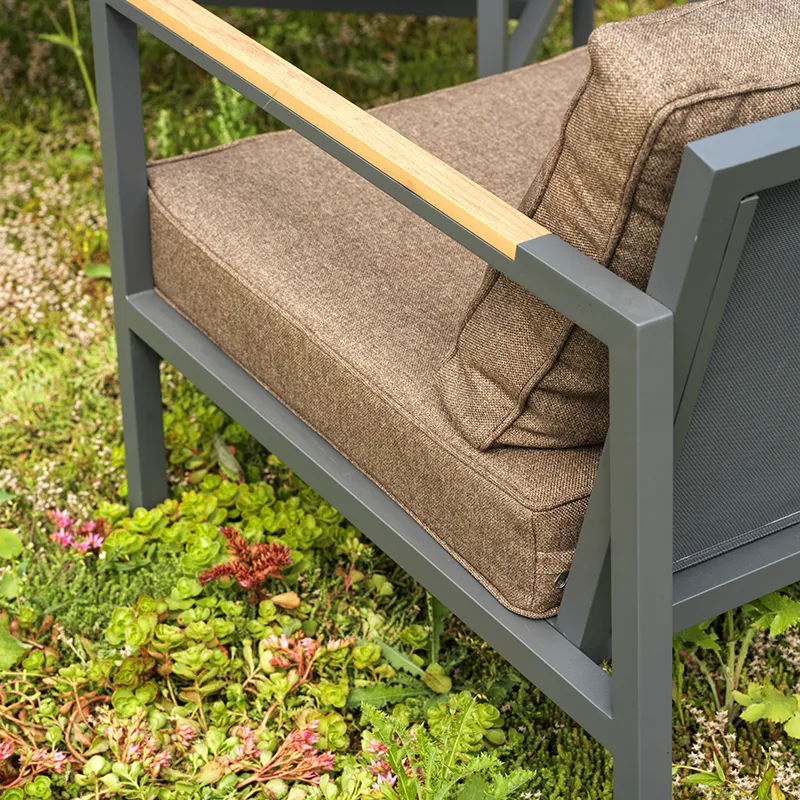 Cap Ecksofa Klein Anthracite / Brown 