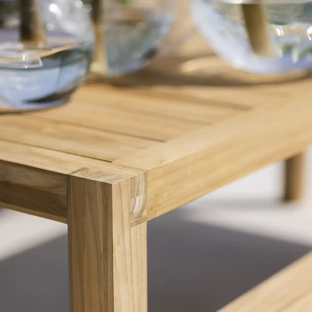 Laknäs Esstisch 90x210-295 cm Teakholz