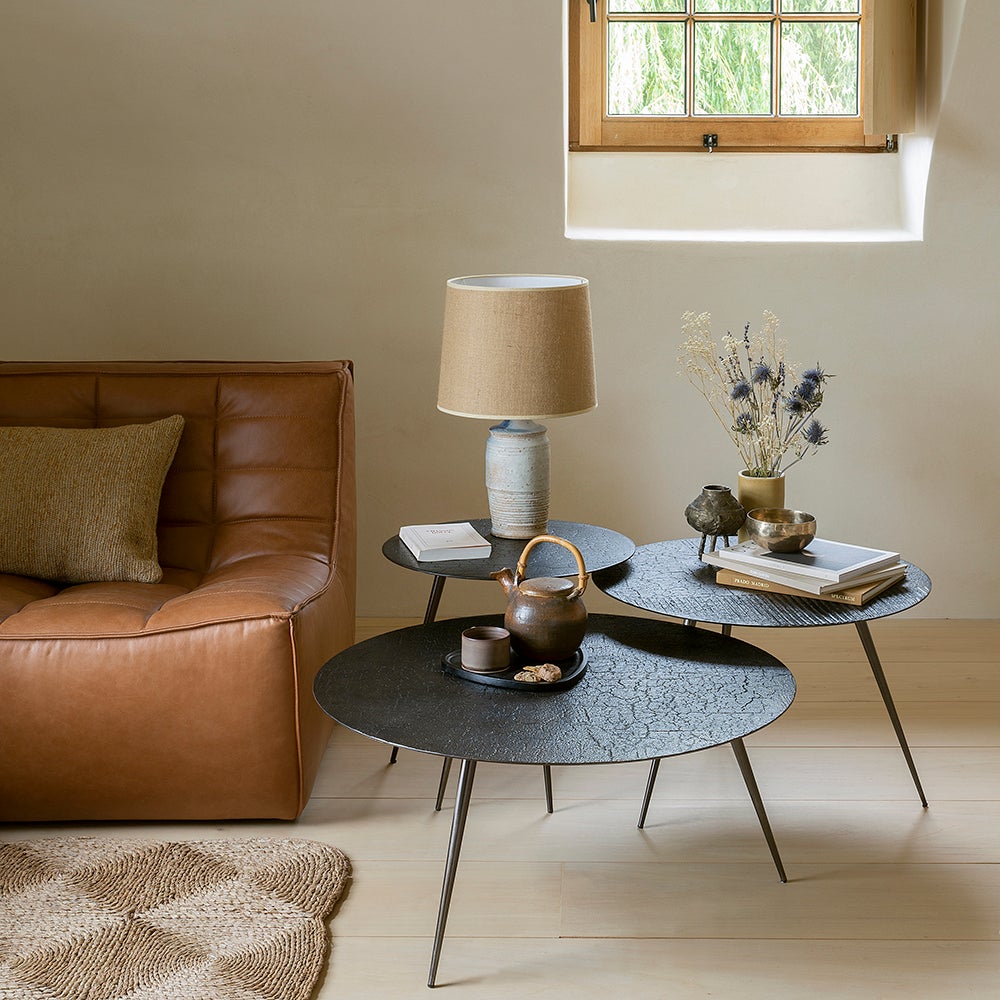 Luna Couchtisch Ø80 cm Whisky