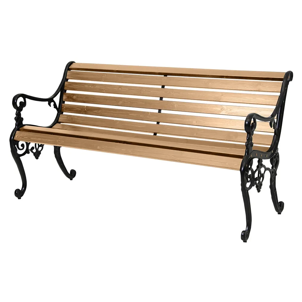 Sandvik Gartensofa Schwarz/Braun Kiefer