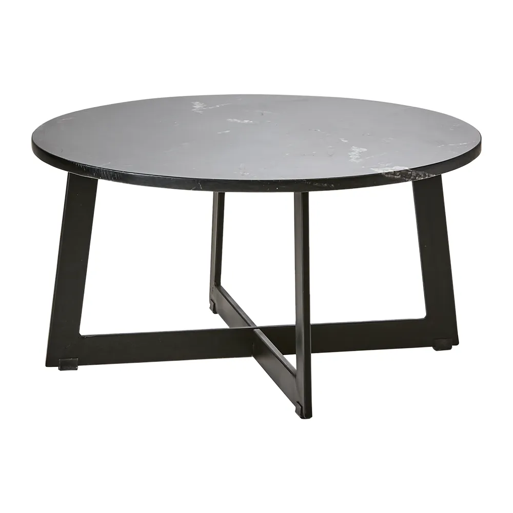  MILAN Tisch schwarz Ø70 cm