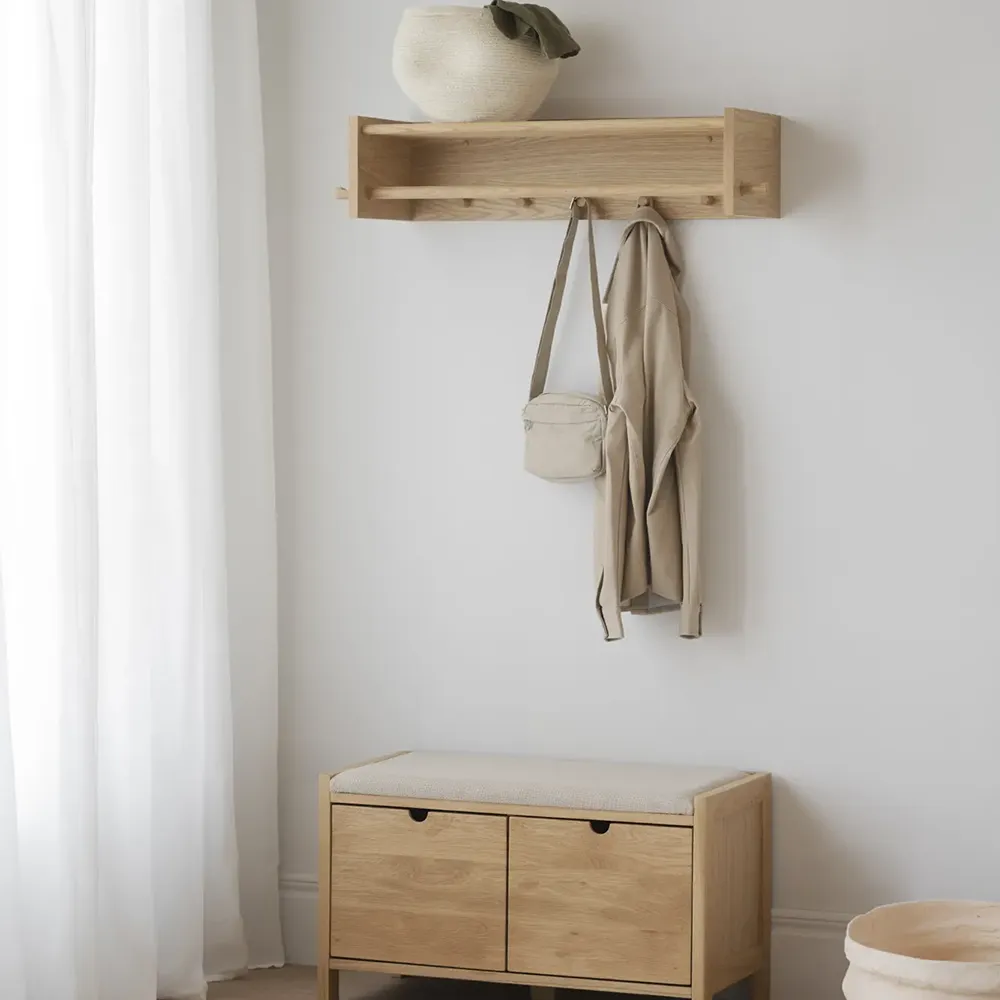 Hillmond Hutablage 80x28 cm Eiche