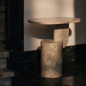 Beistelltisch aus Marmor Insert