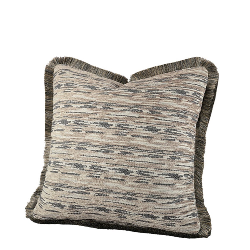 Artwood, Serena Kissenbezug mit Fransenrand - 50x50 cm - Auster