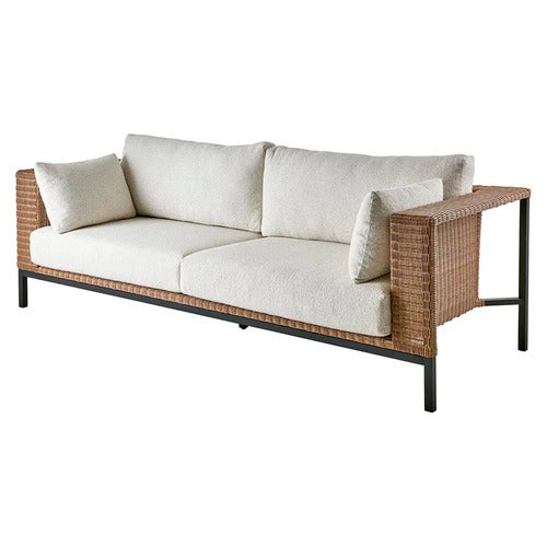 Shell Sofa Teddy Rice/ Black