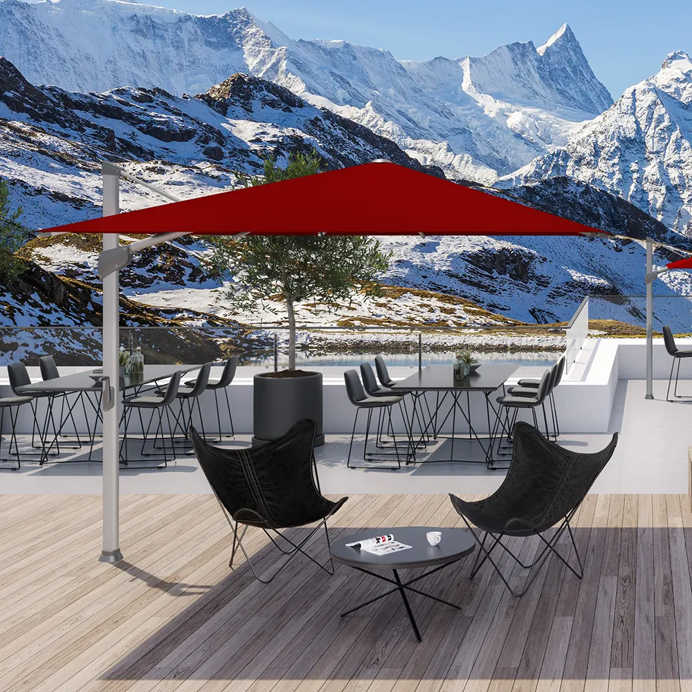 Fortano 300x300 cm sonnenschirm alu Cat.5 515 Cloud