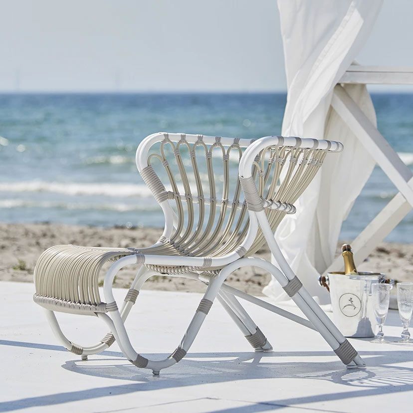 Fox Sessel Künstliches Rattan Weiß