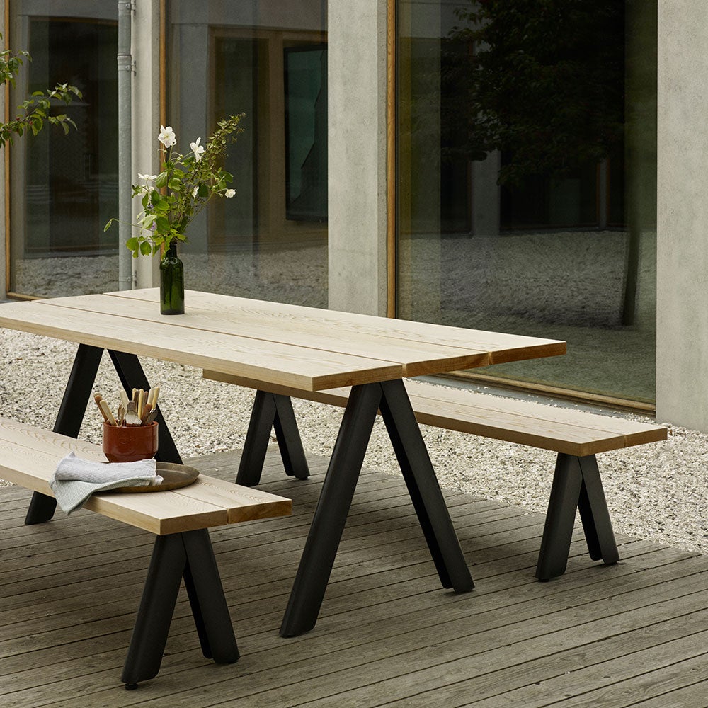 Overlap Esstisch Anthrazit Schwarz