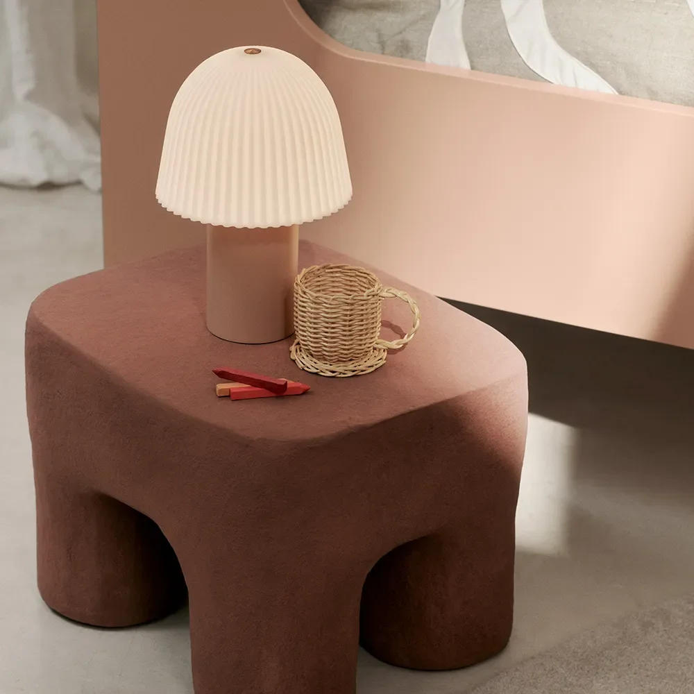 Frill Portable Lampe Rose/White