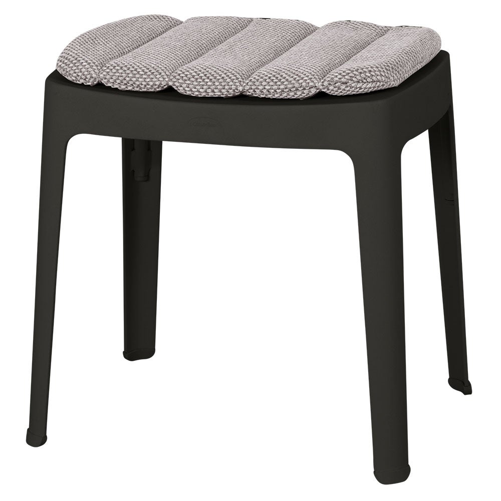 Cut Hocker Black Aluminium