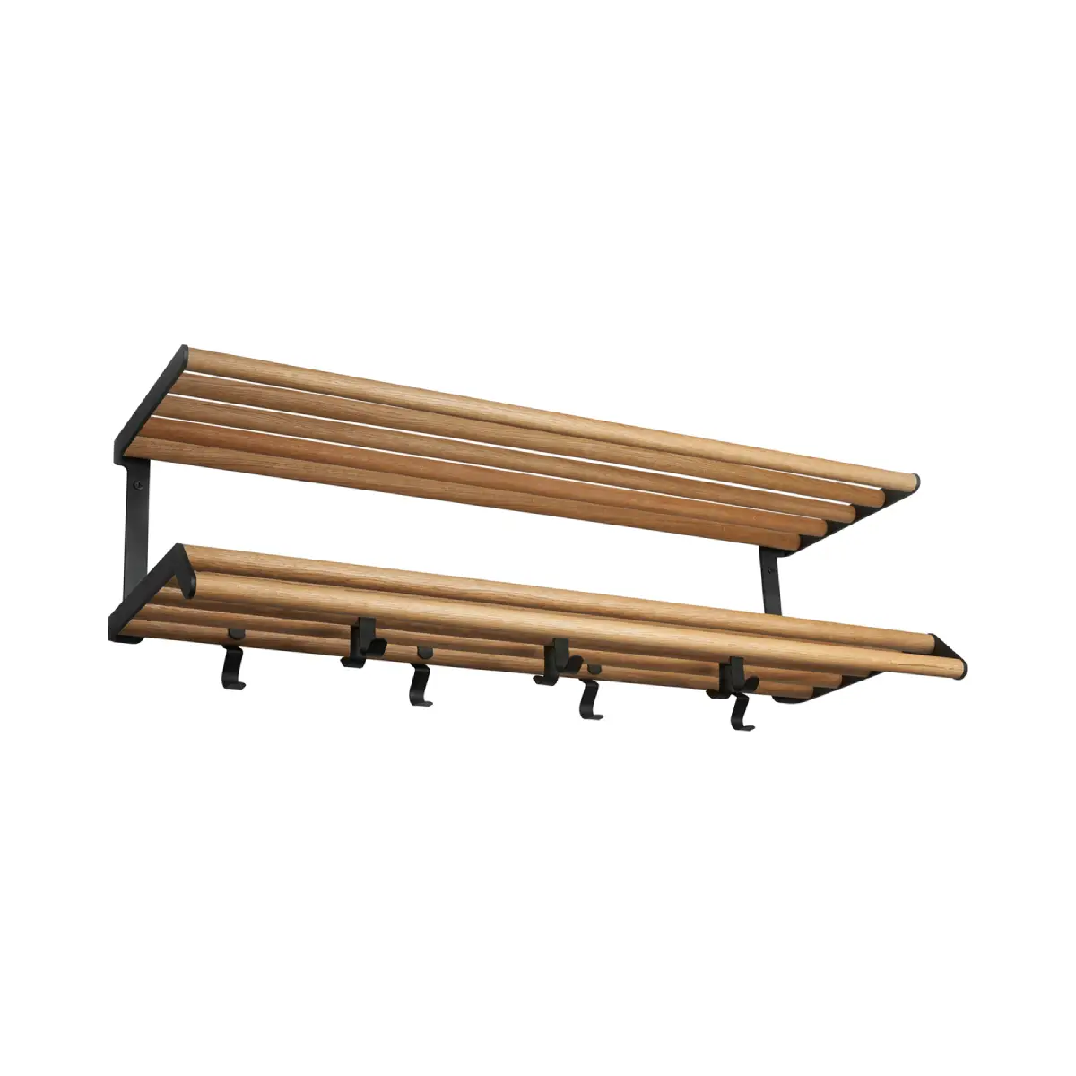 Tamburin Hutregal 100 cm Eiche Schwarz